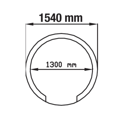Four à pizza au bois traditionnel ø 1100 mm - Assemblées FBK-1100/MONT